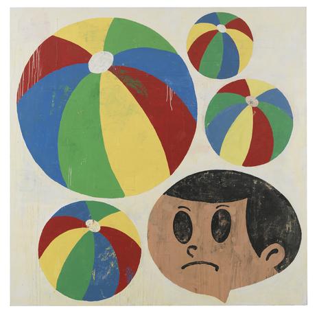 Virtues of obesity
1990
acrylic and fabric collage on canvas
282 x 282 cm