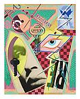 ABRAXAS
spraypaint and tempera on canvas fixed on panel
1990
119 x 93 cm