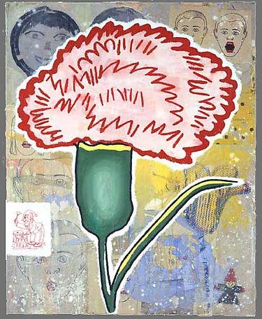 Looting the Leftovers #2 
2006 
acrylic & fabric collage on canvas 
152.5 x 122 cm