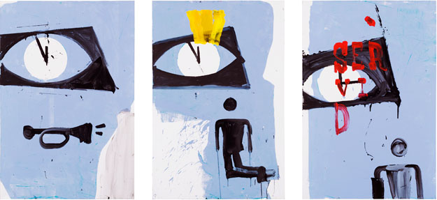 Franciskus kröning
2013
acrylic on canvas 
3 parts á 150 x 100 cm