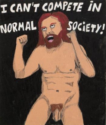 I can't compete
2012 
pastel stick on wood
47 x 40 cm