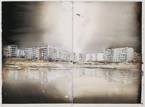 Ukraina 
2011
watercolor on paper
150 x 204 cm